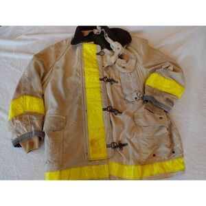 Vintage 1991 Body Guard Turnout Coat Fireman Jacket Lobster Clasp Reflective